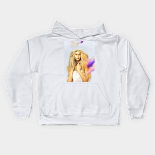 blond native Kids Hoodie